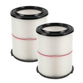 Netezza replacement filter for Craftsman 38754, front view, traps debris for a cleaner vacuum