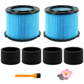 Netezza VF3500 filter close-up showing snug seal for rigid shop vacs.