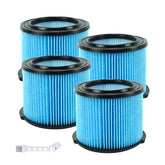 Netezza VF3500 replacement filter 4-pack for Ridged vacuums, ready for ongoing filtration.