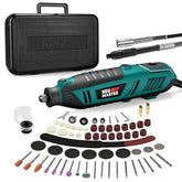 NEU MASTER 180W rotary tool kit with case for organized DIY projects