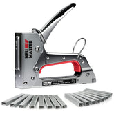 NEU MASTER staple gun in use for upholstery tasks with a comfortable grip.