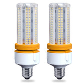 New Sunshine 2 pack 60W corn light front view with bright daylight output