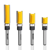 Newdeli pattern flush trim router bit set in box for organized storage