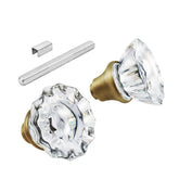 Newliplace crystal door knob set for interior doors enhances vintage appeal and reliable operation.
