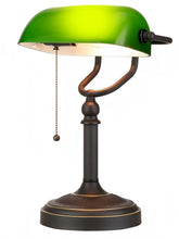 Newrays antique green glass banker lamp shade closeup for a warm desk glow