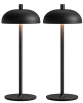 NEWSEE cordless 12-inch table lamps on a desk providing ambient lighting for modern spaces