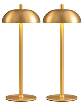 NEWSEE cordless 12in table lamps set of 2 illuminate desks with portable ambient light.