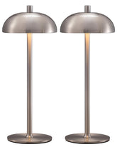 NEWSEE cordless LED table lamp set of 2 provides ambient light on desk or nightstand