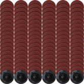 Newwiee 2-inch 36-grit roll-lock sanding discs pack for surface prep and finishing.