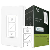 Nexete smart wall dimmer with wireless remote for flexible control of lighting.