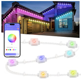 Nexillumi outdoor lights 100ft installation for easy, festive exterior decorating.