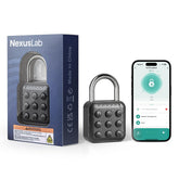 NexusLab combination lock close-up showing durable zinc alloy body for reliable daily security.
