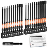 Nicofie impact 4in hex bit set for wide compatibility across fasteners.