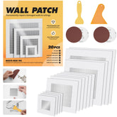NINGOO drywall patch kit assortment with multiple sizes for versatile wall repairs.