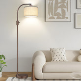 Nintiue upgraded arc floor lamp with dimmable glow for any room.
