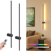 NIORSUN 35.4-inch battery wall sconce two-pack for wireless setup