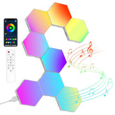 NIUCOO hexagon LED panel close-up highlighting modular design for flexible lighting.