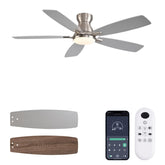 NKPU 52-inch flush mount fan with remote for easy room cooling.
