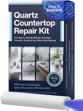 NNREPAIR quartz countertop repair kit fixing chips for a seamless surface.