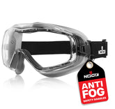 NoCry anti fog goggles angled indirect vents reduce fogging.