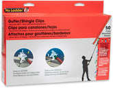 No Ladder 50-count gutter clips secure roofline lighting from the ground.