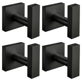 Nolimas matte black towel hooks for bathroom, corrosion-resistant in humid spaces.