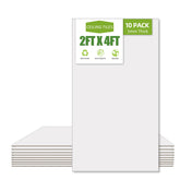 Noooza 2x4 drop ceiling tile, smooth white, waterproof and easy to clean for kitchens and offices.
