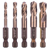 NordWolf M35 cobalt stubby drill bits in case for quick storage and access.