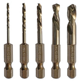NordWolf stubby left-hand bits reduce runout for precision drilling.