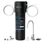 NOVETE under-sink filter unit provides cleaner water.