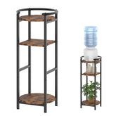 NOVIMANGO water dispenser stand wood with bottle display for living room organization