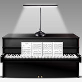 NovoLido Piano Light base provides stable, wobble-free support during practice.