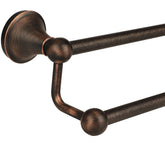 Ntipox antique double towel bar in oil-rubbed bronze, 24-inch width for towels
