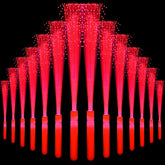 NUDALA red glow fiber optic wand 24-pack for parties and events