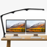 NUERPO LED desk lamp with clamp offers adjustable, focused lighting for a tidy workspace.