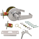 Nuk3y Azure exterior lever for entry doors with ADA-friendly operation.