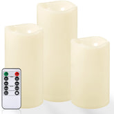 NURADA ivory outdoor flameless candle in a lantern providing a warm glow