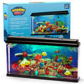 Nurily artificial fish tank XL moving fish display for a calming desk centerpiece.
