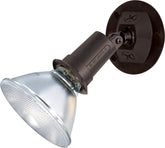 Nuvo SF76/521 outdoor security flood light in bronze improves exterior visibility.