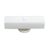Nuvo SF77/087 vanity light with U-channel glass for bathroom ambience