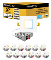 NUWATT 4in square LED downlight with 5CCT for adaptable room ambience