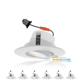 NUWATT 4-inch gimbal downlight close-up with adjustable beam for accent lighting.