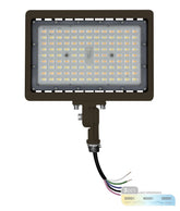NUWATT 90W LED flood light with knuckle mount for flexible outdoor lighting and security.