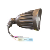 NuWatt bronze bullet spotlight outdoor bright landscape illumination