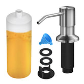 NVMTUUO soap dispenser in brushed nickel for a sleek kitchen look