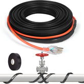 Nwsuewi 50ft heat tape applied to a water pipe for reliable freeze protection