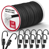 NXPPYY marine-grade bungee roll on kayak deck with 12 hooks