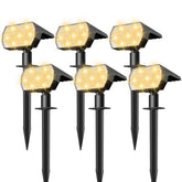 NYMPHY solar lights outdoor IP68 56-LED array providing durable brightness for yards.