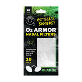 O2 Armor nose filter welding use demonstrates dust capture during metalwork