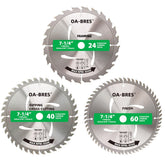 OA-BRES 3-pack blades assembly for versatile wood cutting projects